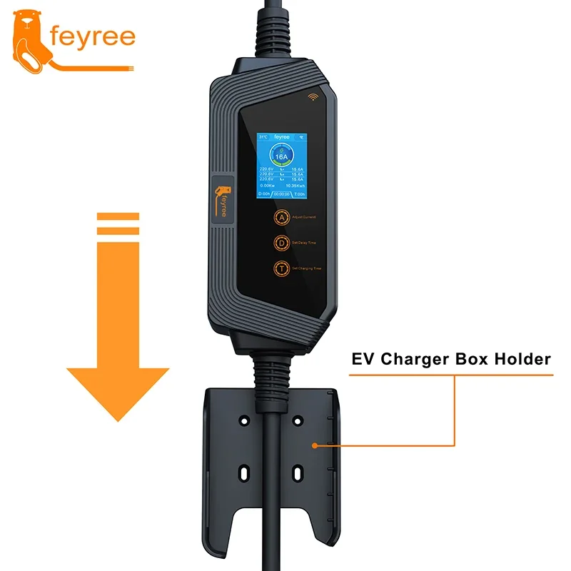 feyree 11KW 16A 3Phase Type2 P - Type 2 Portable Ev Charger 11Kw Cee recension och pris