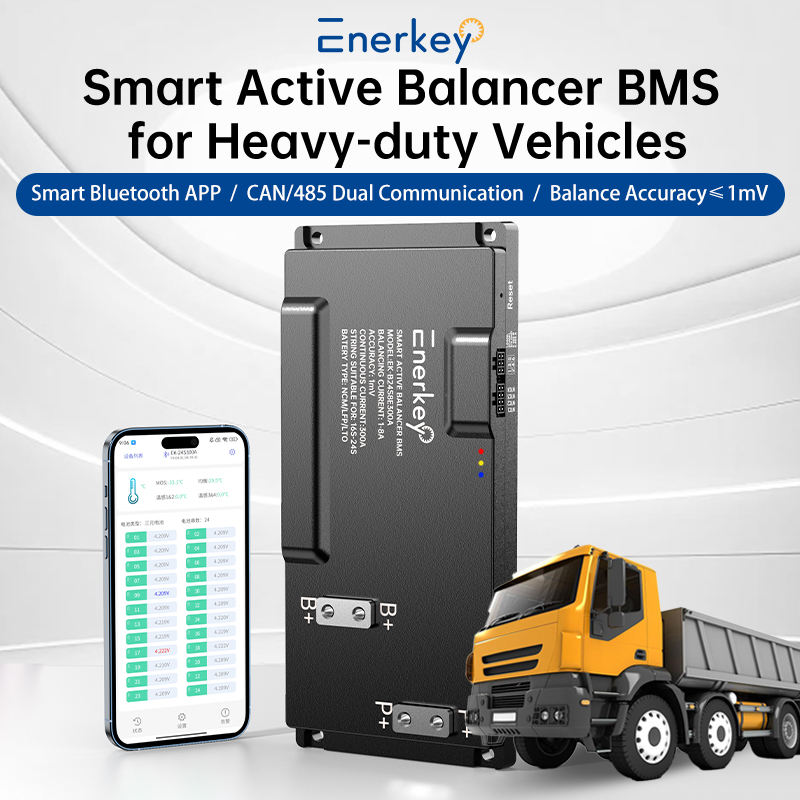 Enerkey Smart BMS 16S-24S 200A - Smart Bms 24S 200A Bluetooth Lifepo4 recension och pris