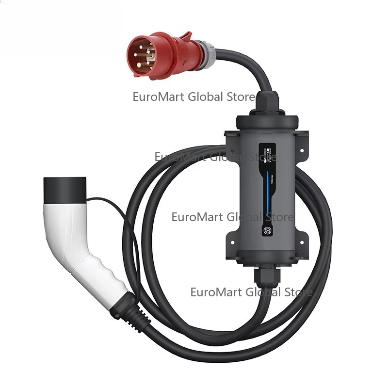 Type 2 to Red CEE Plug Electri - Type 2 Portable Ev Charger 11Kw Cee recension och pris
