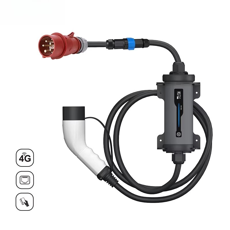 Type 2 to Red CEE Plug Electri - Type 2 Portable Ev Charger 11Kw Cee recension och pris