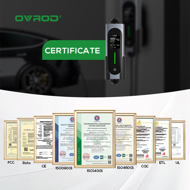 Ovrod Ev Car Charger 16a 11kw  - Type 2 Portable Ev Charger 11Kw Cee recension och pris