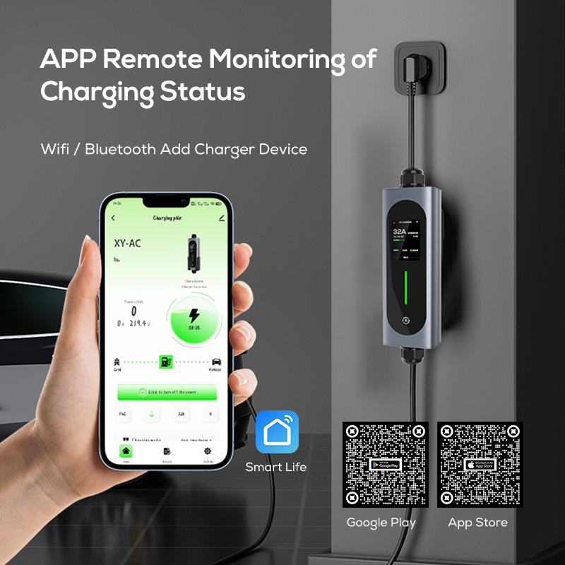 Ovrod Ev Car Charger 16a 11kw  - Type 2 Portable Ev Charger 11Kw Cee recension och pris