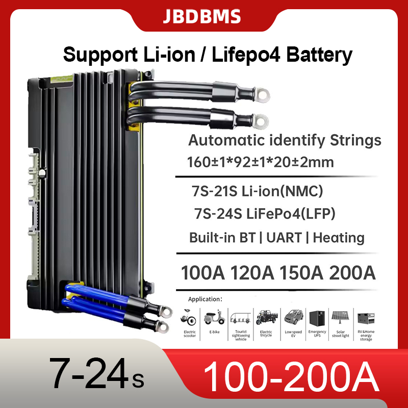 JBD BMS 16S 48V Lifepo4 200A I - Smart Bms 24S 200A Bluetooth Lifepo4 recension och pris