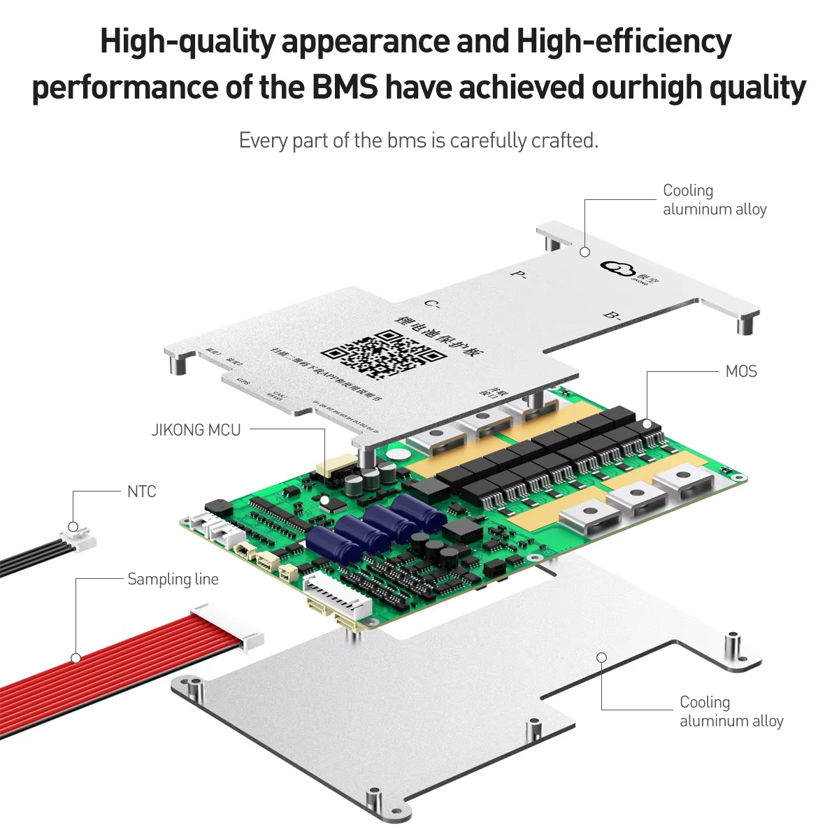JIKONG JK-B2A24S30P Smart BMS  - Smart Bms 24S 200A Bluetooth Lifepo4 recension och pris