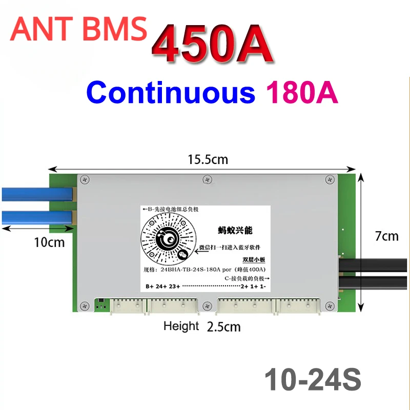 Ant Smart BMS Bluetooth Balanc - Smart Bms 24S 200A Bluetooth Lifepo4 recension och pris