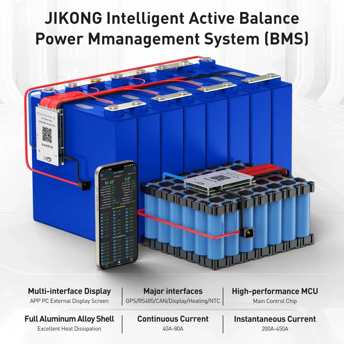 JK Smart BMS 4S-24S LiFePo4 Li - Smart Bms 24S 200A Bluetooth Lifepo4 recension och pris
