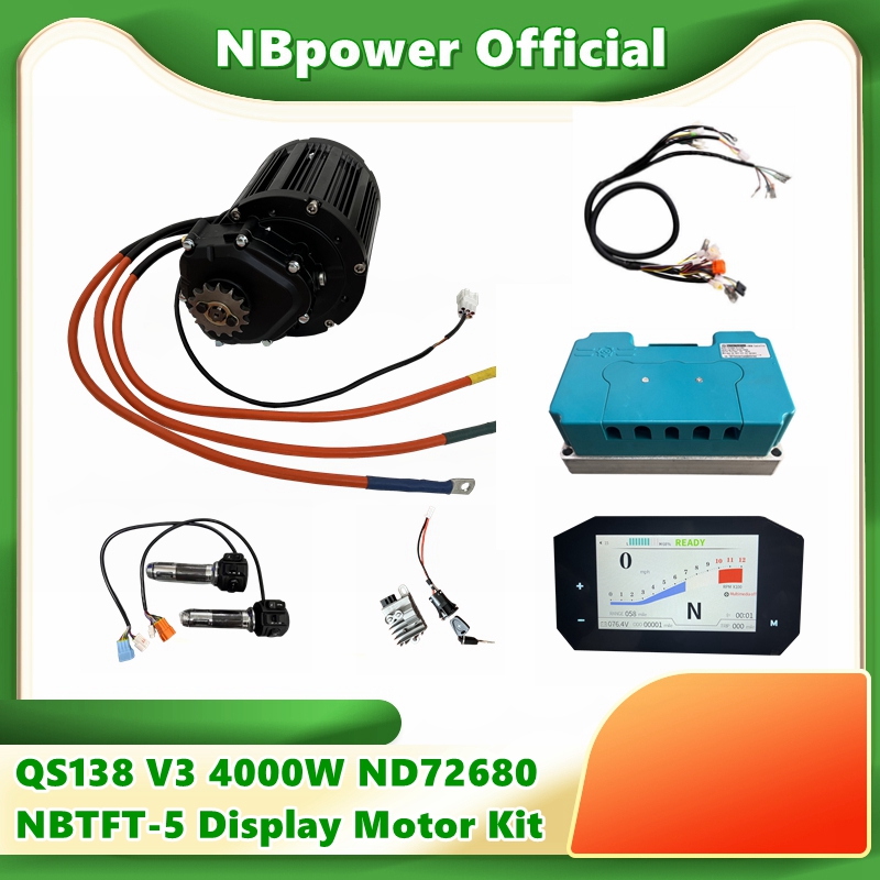 QS 90H 138 4000W V3 Mid Drive  - Fardriver Nd72850 Controller recension och pris