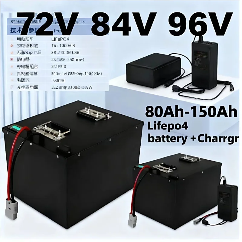 LIFEPO4 Battery Pack with BMS  - Lifepo4 72V 100Ah Battery Pack Ev recension och pris